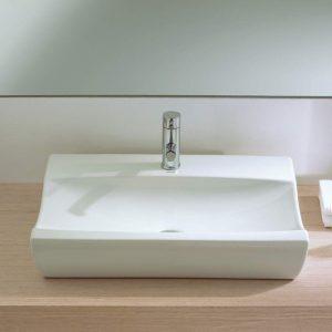 Lavatório Pousar Quattro Bellavista branco, ideal para casas de banho contemporâneas